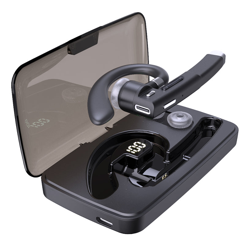 YK520 Wireless Bluetooth 5.0 Single Ear Headset Car Earhook Business Earphone with Charging Case YK520 Wireless Bluetooth 5.0 Single Ear Headset Car Earhook Business Earphone with Charging Case